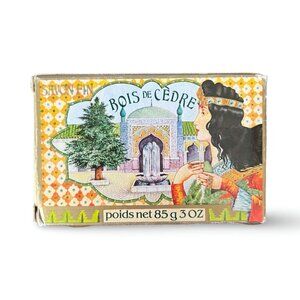 Vintage Crabtree & Evelyn Cedarwood‎ Bar Soap 3 oz Discontinued 1980 Box